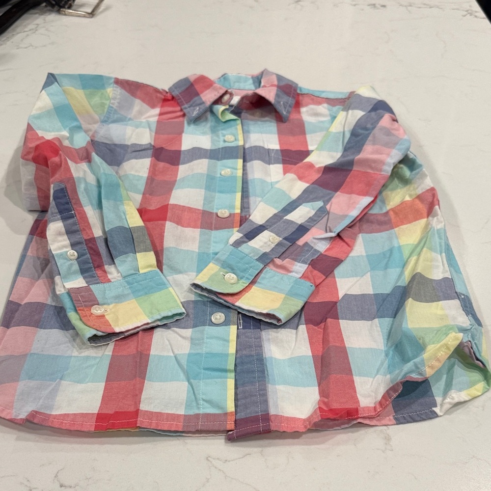 Colorful Plaid Boys Shirt